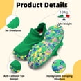 thumbnail image 5 of CZV Kids' Sock Sneakers Lightweight Breathable Slip-On Shoes for Boys & Girls - Non-Slip Casual Walking Shoes for Toddler/Little Kid,Size 5 Big Kid,Green, 5 of 8