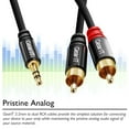 thumbnail image 6 of 3.5mm to RCA Cable, GearIT Pro Series 50 Feet Premium Gold Plated 3.5mm to RCA Audio Stereo Cable for Headphones, Home System, Car Stereo, iPods, iPhones, MP3 Players and More - Black, 6 of 6