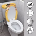 thumbnail image 4 of HELLHERO Cat and Book Toilet Seat Lid Cover Set & Toilet Cover with Elastic Edge Polyester for Stays in Place, Washable and Reusable, 4 of 7