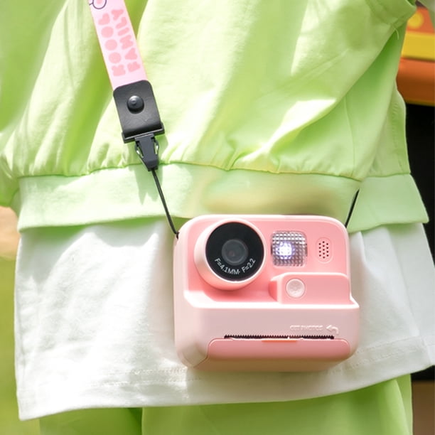 Cámara de fotografía con lente, juguetes, cámara de impresión instantánea para niños, cámara de juguete con papel de impresión, cámara de impresión creativa digital portátil para niños y niñas, cámara