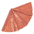 thumbnail image 2 of Tnobhg Christmas Tree Skirt Vibrant Color Elegant Shiny Sequins Xmas Tree Mat for Festive Home Party Decorations, 2 of 8