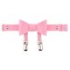 thumbnail image 5 of Liga de Pierna con Bowknot Clip Arnés de material cuero PU Punk Tirante de Calcetines Estancia de Camiseta Accesorios de Disfraces Cosplay Rosado BLESIY Correa elástica, 5 of 7