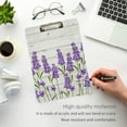 thumbnail image 4 of FMSHPON Purple Lavender White Wooden Board Clipboard Hardboard Wood Nursing Clip Board and Pull for Standard A4 Letter 13x9 inches, 4 of 7