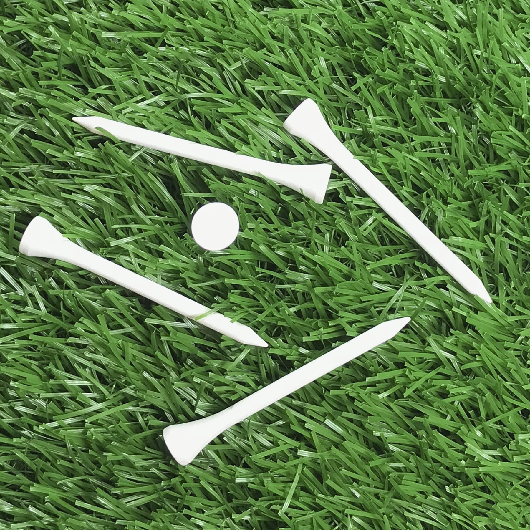 (2 pack) Pride Sports 3.25” White Hardwood Golf Tees – Classic Durable Wood Tees for Long Drives, 45 Count