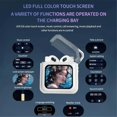 thumbnail image 2 of LED Full-Color Touch Screen Bluetooth Earphones Active Noise Reduction True Wireless Smart ANC Headphones, 2 of 5