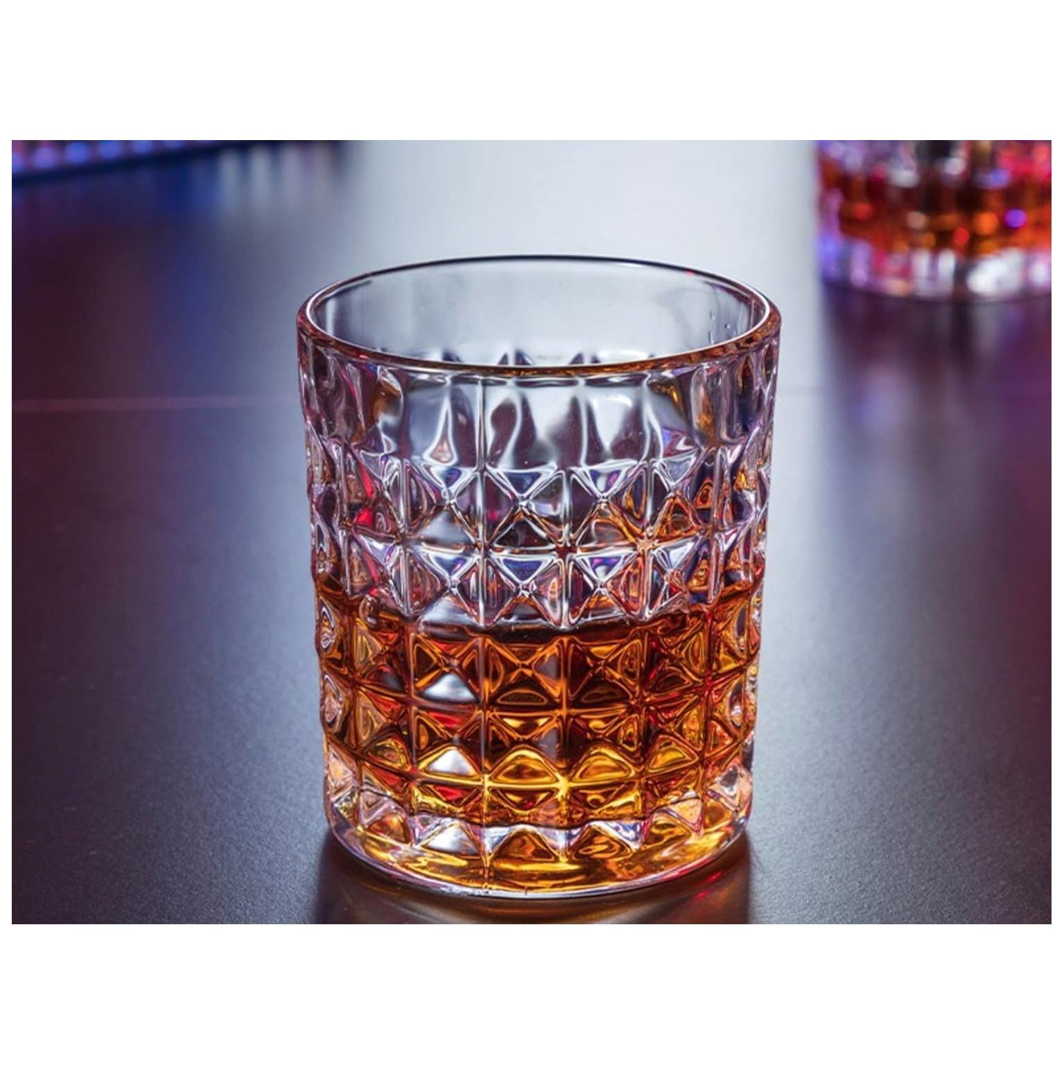 Bohemia Glass 12個セット Czech Bohemian Crystal Glass Set of 6 Whiskey Glasses 8oz