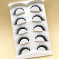 thumbnail image 4 of Pestañas postizas de imitación de visón, cinco pestañas de ojo de gato, cola de ojo, pestañas alargadas, pestañas postizas planas, 4 of 6