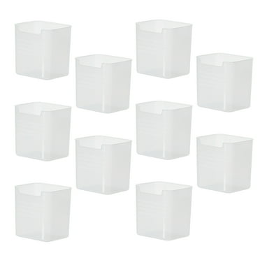SWETRACE Fridge Organizer Bins Pp Material For Kitchen Organization 10Pcs 4.1X3.9X3.5in