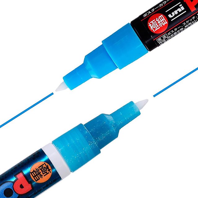 Japonés Nuevo Color Uni Marker Set 7-color Posca Series Pop Poster Publicidad Pen No es fácil de difuminar Color brillante Pc-1m / 3mpc-3m kaili Sencillez