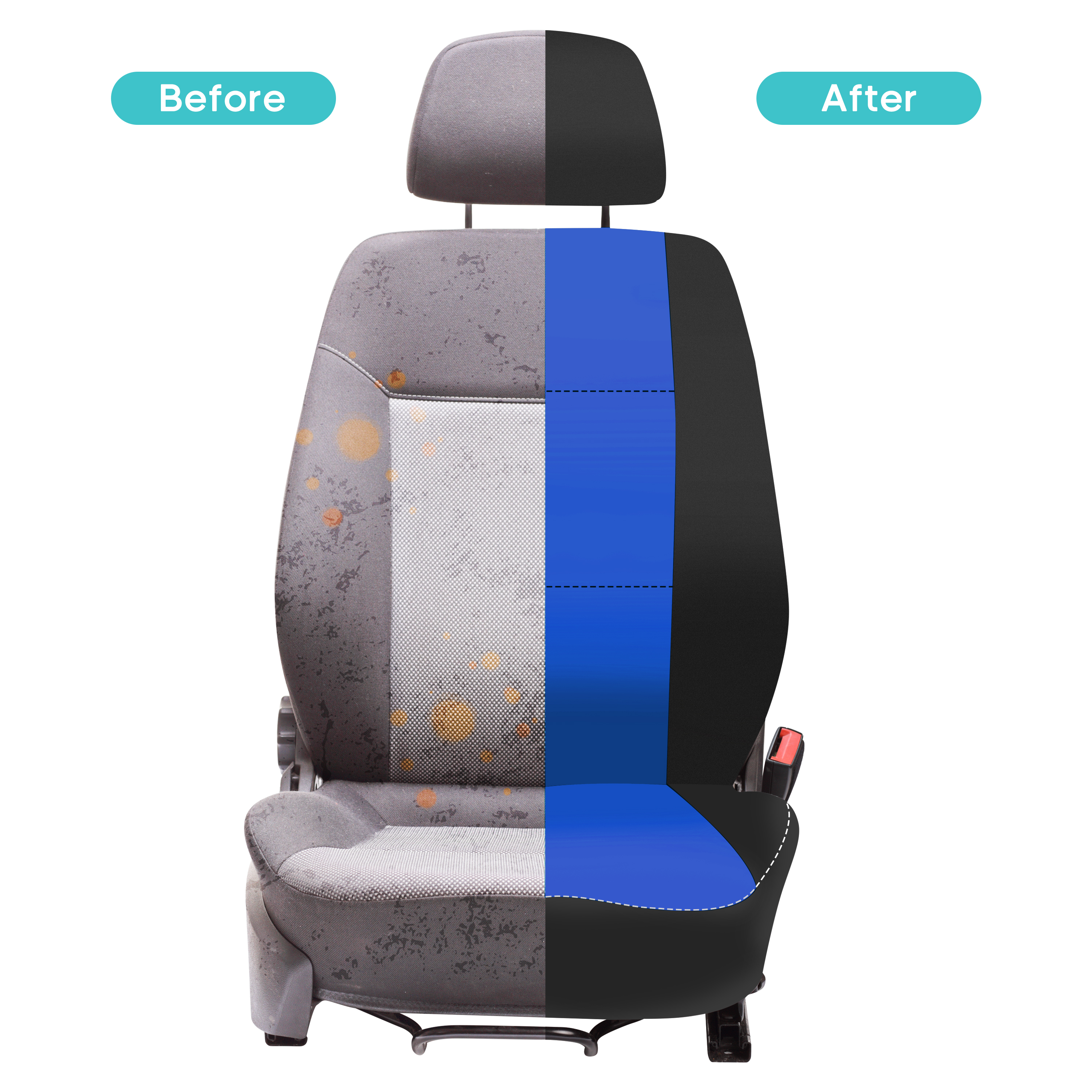 FH Group Car Seat Covers Full Set Neoprene - Universal Fit, Automotive Seat Covers, Airbag Compatible, Split Bench Rear Seat, Washable Car Seat Cover for SUV, Sedan - image 5 of 8
