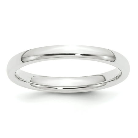 Platinum Wedding Ring Band - 950 Platinum 2.5 MM Comfort-Fit Wedding Band Ring, Size 5.5
