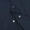 thumbnail image 4 of Coevals Club Mens Pearl Snap Solid Western Cowboy Button Up Dress Short Sleeve Work Shirts Navy Blue Large, 4 of 5