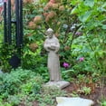 thumbnail image 5 of Saint Francis Statue with Natural Sandstone Appearance, Resin Material, 29 Inch Height, 5 of 9