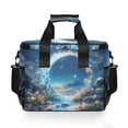 thumbnail image 7 of FORMRS Insulated Cooler Bag 24 Cans Capacity Soft Leakproof Lunch Box with Side Pockets, Floral Moon, 7 of 7