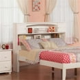 thumbnail image 2 of Rosebery Kids Solid Hardwood White Bookcase Headboard Rectangular Storage 47.125" Unassembled, 2 of 3