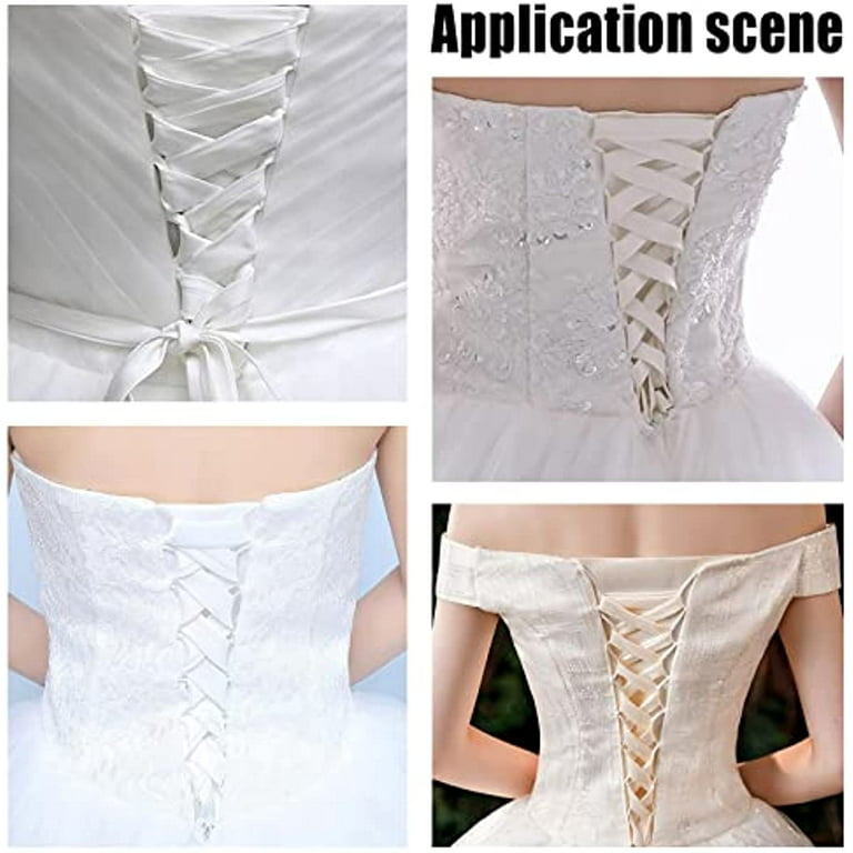 Women's Wedding Dress Zipper Replacement Adjustable Fit Satin