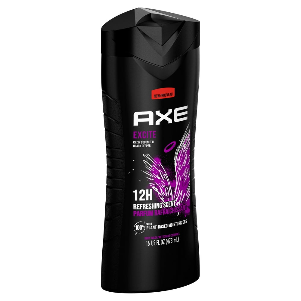 AXE Body Wash Excite 16 oz, 4 Pack