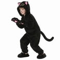 thumbnail image 4 of REDARER Kids Cat Cosplay Fuzzy Hooded Animal Onesie Outfit for Halloween Party Stage Role Play Dress Up,L, 4 of 7