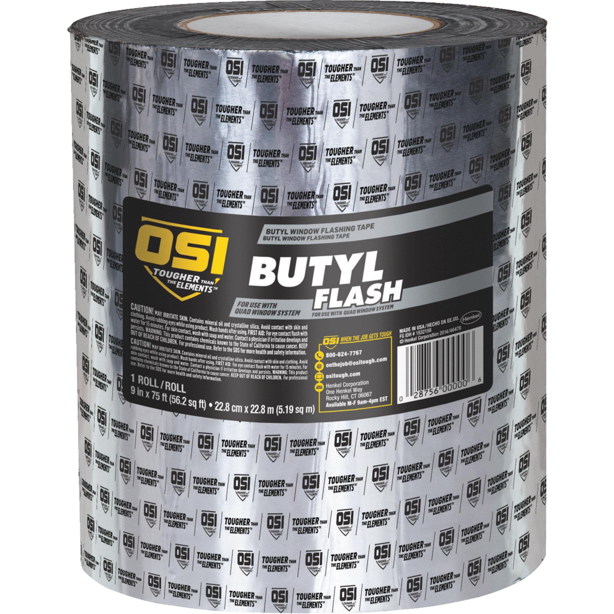 Henkel Consumer Adhesives Tape Flash 9Inx75Ft Butyl 1532160 Walmart