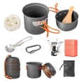 thumbnail image 1 of Set de utensilios de cocina para camping Beteray con estufa para 2 a 3 personas, 1 of 7