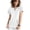 White, variant on LYMAYTER Women Medical Scrub Tops Comfy Lightweight Solid Color Cross V Neck for Medical Workwear S-2XL