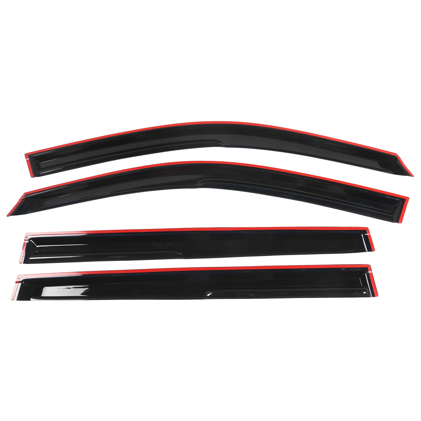 IKON MOTORSPORTS, Window Visor Compatible With 2014-2019 Toyota Highlander Vent Sun Shade Rain Guards Side Window Deflectors
