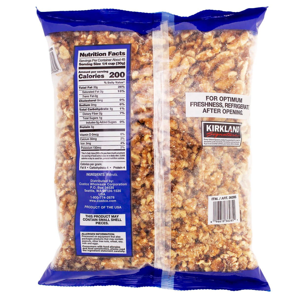 Kirkland Signature Walnut Halves 3 Pounds