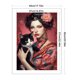 thumbnail image 2 of Hilo de bordar de algodón ecológico completo, punto de cruz estampado de niña y gato de 11CT, 45x65cm, 2 of 9
