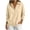 Khaki, variant on Women’s Sweatshirts Lapel Long Sleeve Snap-Button Front Pullover Tops Spring & Winter Casual Top White Size 2XL