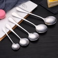 thumbnail image 4 of Round Soup Spoon Stainless Steel Silver 1Pcs 7.3x2x0.4in, 4 of 8