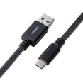 thumbnail image 4 of CableMod Pro Coiled Keyboard Cable (Carbon Grey, USB A to USB Type C, 150cm), 4 of 5