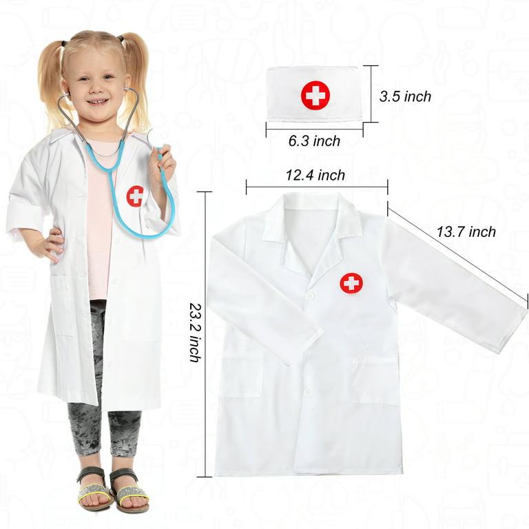 Phobby Doctor Kit for Kids, Pretend Doctor Playset with Real Stethoscope,  Dentist Toy Kit for Girls Boys Ages 3-8