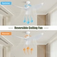 thumbnail image 5 of 38 Inch Ceiling Fan Without Light, Modern Indoor Outdoor Ceiling Fans with DC Motor Remote Control for Bedroom, Living Room, 5 of 9