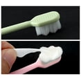 thumbnail image 3 of 1 Pack Ultra-Fine Soft Toothbrush,Toothbrush with Raised Particles on The Back,Toothbrush with Flat Handle,Toothbrush with 20000 Soft Bristles,Toothbrush for Sensitive Gums and Teeth (Pink), 3 of 7
