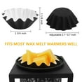 thumbnail image 2 of Skycarper 25Pack Wax Melt Warmer Liners, Scented Wax Melt Cups for Plug in Wax Warmer, Electric Wax Melter, Candle Warmer Plate, and Wax Burner, Reusable and Leakproof - Black, 2 of 7