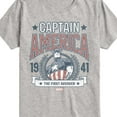 thumbnail image 3 of Marvel Captain America - Collegiate - Toddler and Youth Short Sleeve Graphic T-shirt, 3 of 5