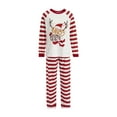 thumbnail image 1 of Faithtur Parent-Child Xmas Nightclothes Round Neck Elk Print Tops Trousers, 1 of 9