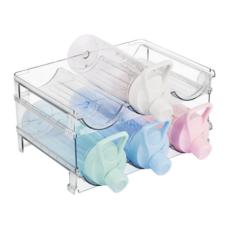 2 Pack Stackable Bottle Holder Storage Rack, Vtopmart Plastic Water ...