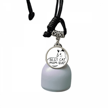 

Best Cat Mom Ever Quote DIY Design Wind Chimes Bell Car Pendant