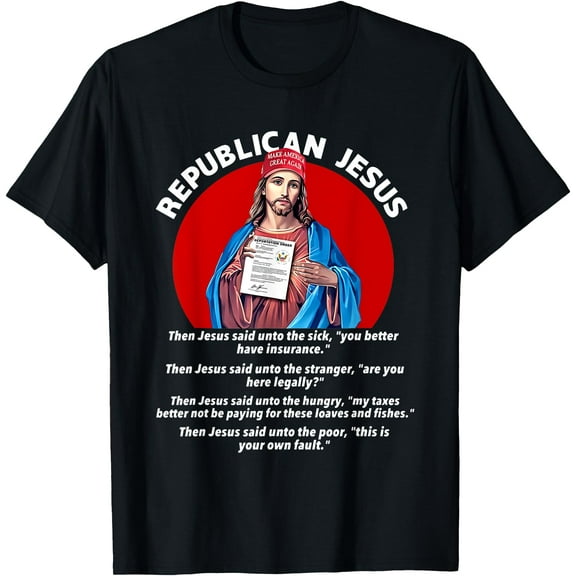 Republican Jesus Shirt Love Like Jesus Shirt T-Shirt,Black