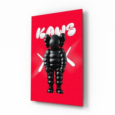 Kaws Glass Wall Art || Designer Collection