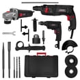 thumbnail image 1 of Kit Taladro Rotomartillo Esmeriladora Accesorios Foreman FO2470, 1 of 10