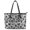 Black Butterfly Marbl, variant on POLERO Soft-Toned Leopard Print Lightweight Saddle Handbag, Leather Tote Bag Waterproof Top Handle Totes for Travel Work