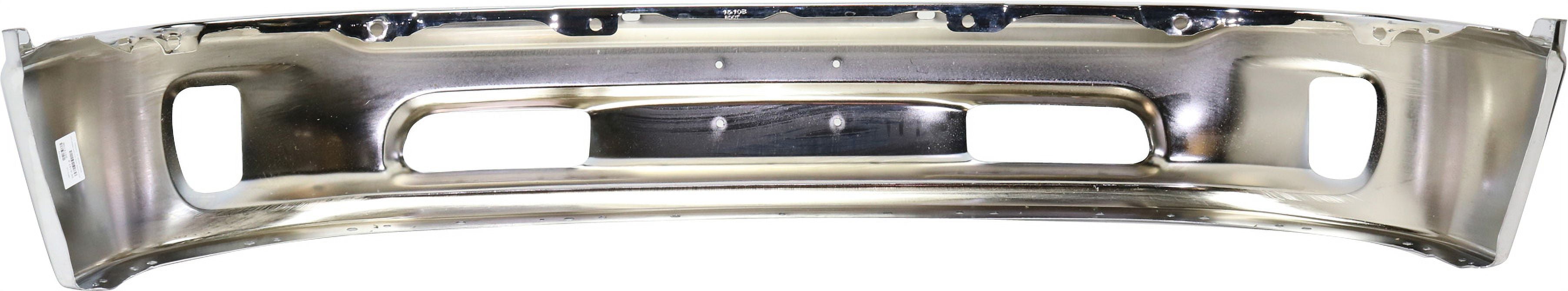 FRONT BUMPER Compatible with RAM 1500 P/U 2013-2018 Lower Chrome 2 Piece with Fog Light Holes All Cab Types