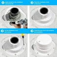 thumbnail image 4 of Capuchon de Ventilation pour Plomberie de Véhicule Récréatif, 2 Pcs Kit de Remplacement de Couverture de Ventilation pour Toit de Véhicule Récréatif de 1 à 2 3/8 Pouces, Accessoires de Ventilation Auto Améliorés Étanches, Universel pour Véhicule Récréatif, Remorque, 4 of 5