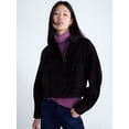 thumbnail image 2 of Scoop Women’s and Women’s Plus Cropped Suede Jacket, Sizes XS-4X, 2 of 7