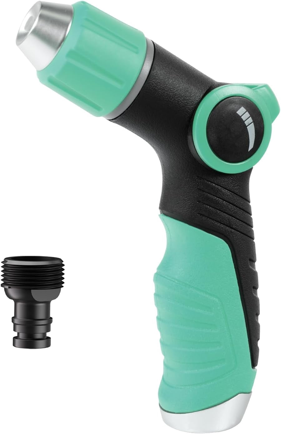 RGHJAR-Garden Hose Nozzle Sprayer High Pressure Water Hose Nozzle with 4 Patterns with Adjustable Spray for Car Washing, Garden Watering, Patio Cleaning and Pets (Blue)