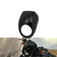 thumbnail image 3 of Front Gloss Black Headlight Fairing Cowl Cafe Racer For Harley Sportster Dyna FX, 3 of 9