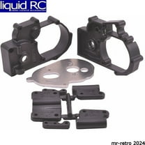 Rpm R/C Products Hybrid Gearbox Housing & Rear Mounts (Black) - Traxxas 2Wd