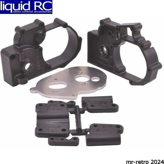 Rpm R/C Products Hybrid Gearbox Housing & Rear Mounts (Black) - Traxxas 2Wd